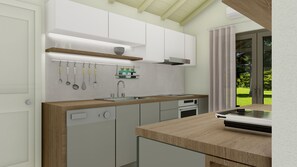 ثلاجة، ميكروويف، فرن، موقد طهي مسطح