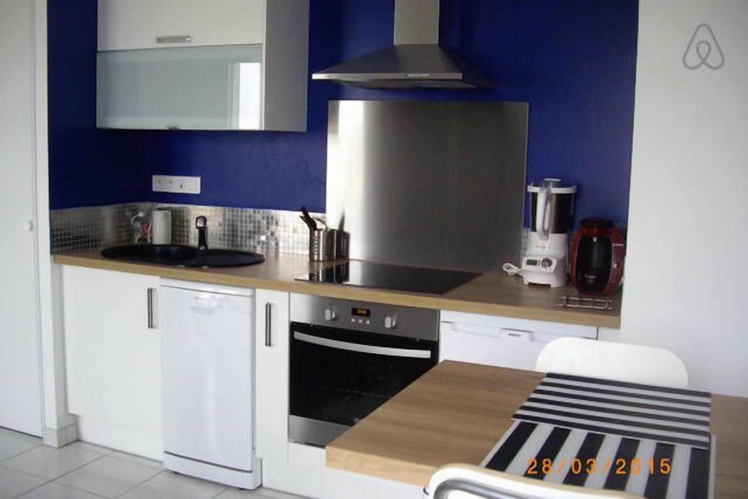 Studio terrace in secure residence