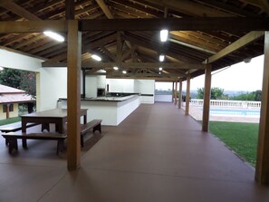 Outdoor dining - Linda Chácara - Season and events - Recanto Itaboraí - 5 suites (Indaiatuba)