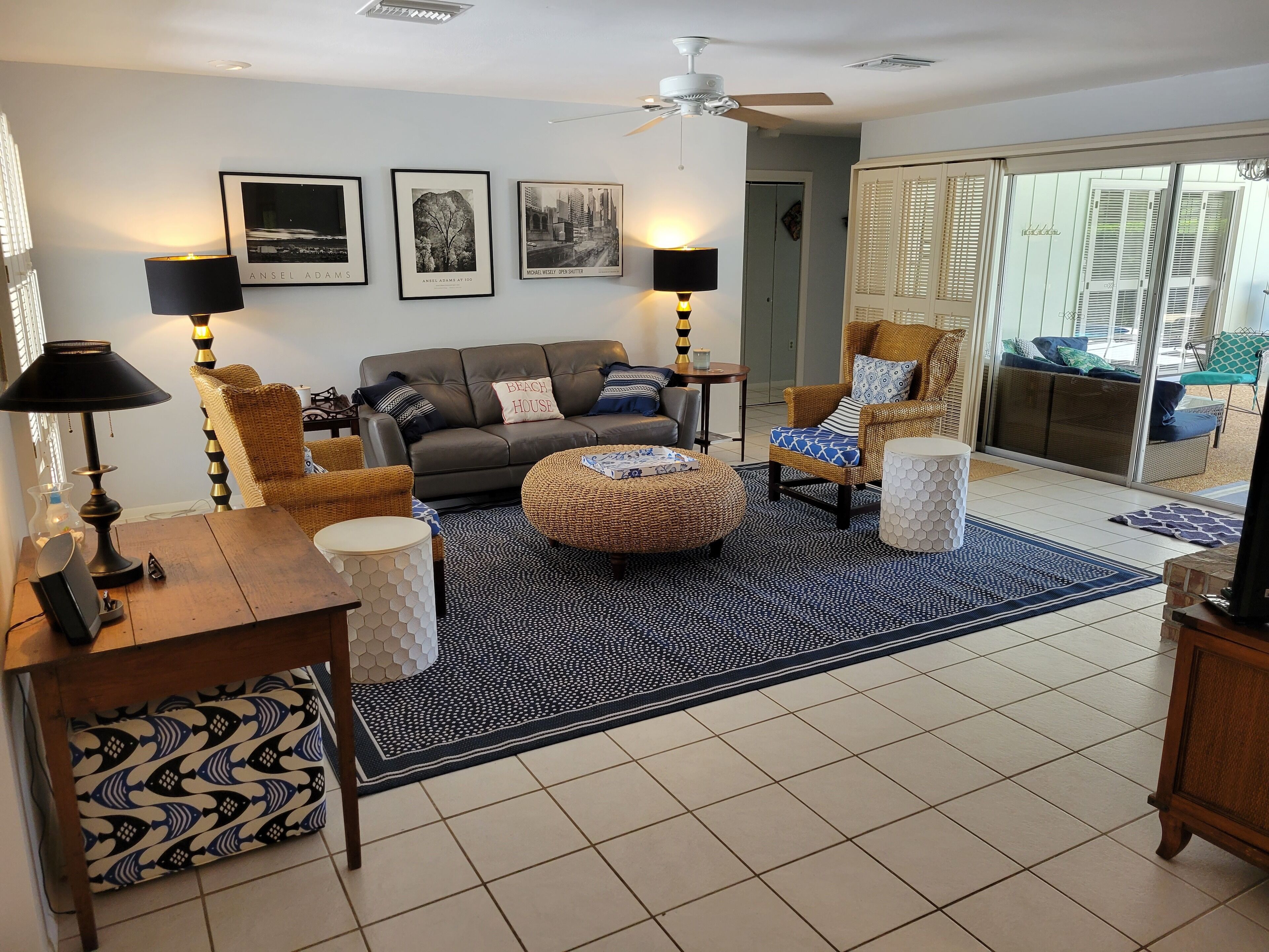 Spacious family home with pool and walk to beach 