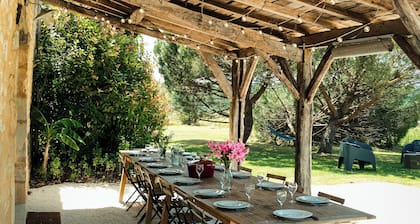 Spacious holiday cottage with pool and panoramic view