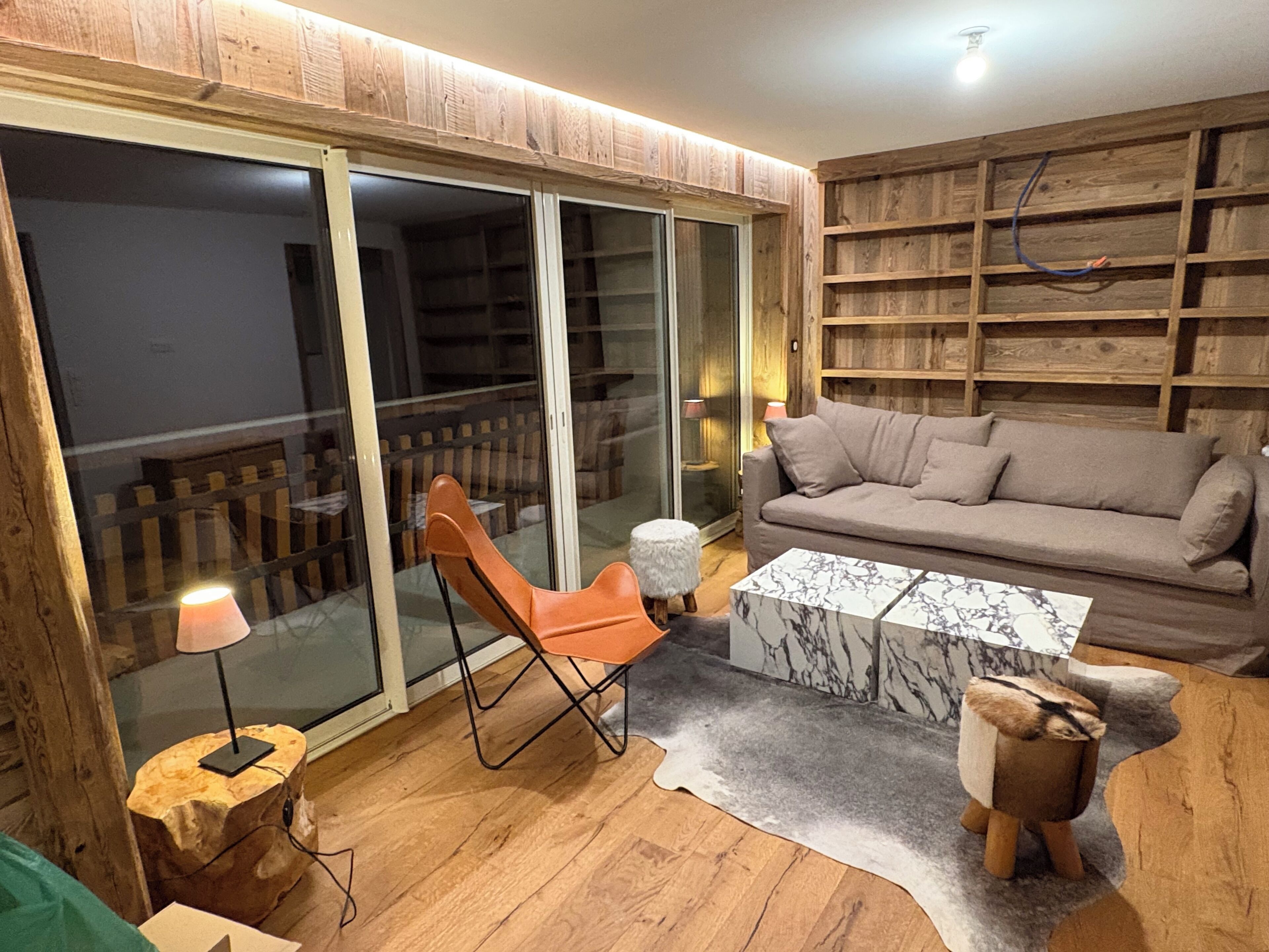 TV, DVD player, books, music library