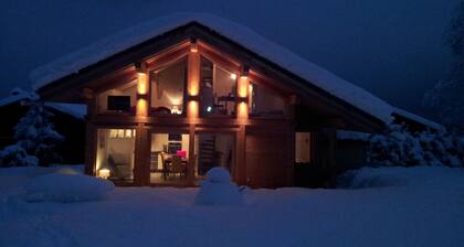 Chalet at the foot of Mont Blanc