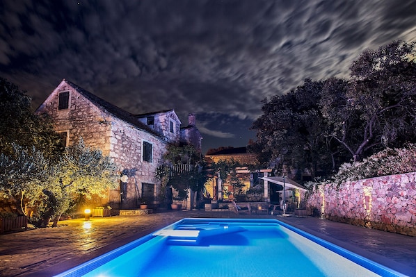 A heated pool