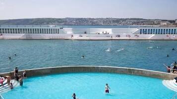 A heated pool