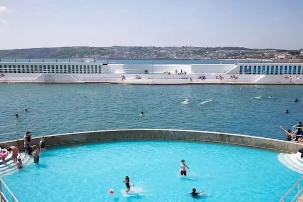 A heated pool