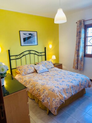 2 bedrooms, in-room safe, iron/ironing board, travel cot