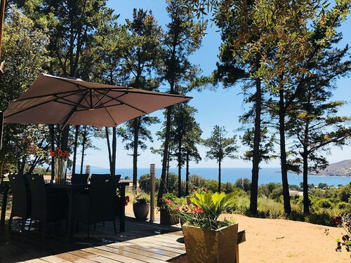 Superbe villa piscine bord de mer, vue panoramique, 6 couchages, cuisine d'été, équipée