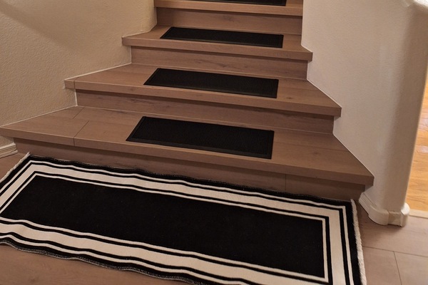 15 stairs to the upper floor