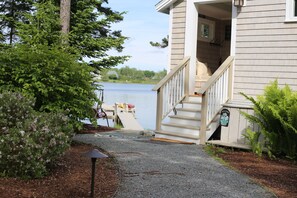 Exterior detail - Sea Breezes is an elegant waterfront house (Tremont)