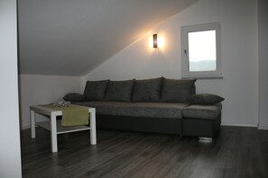 Fernseher, Kamin, DVD-Player, Bücher