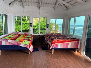 1 bedroom, desk, WiFi, bed sheets - Absolute Ocean Front Studio Loft.  In the heart of Surf City (La Libertad)