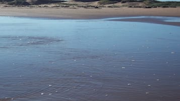 Beach nearby, sun loungers, beach towels