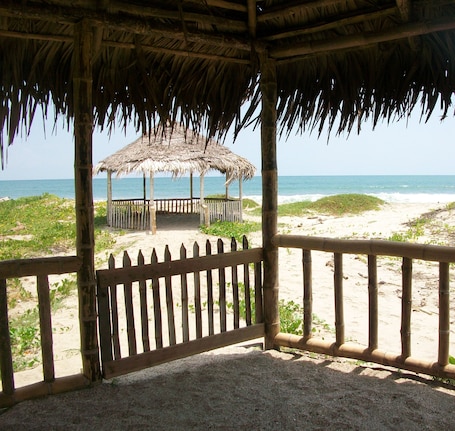 On the beach. Beach Front Bed n Breakfast Room In Crucita #5