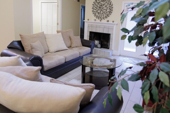 TV connectée, cheminée