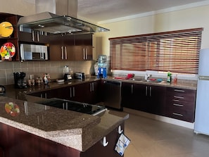 Fridge, microwave, oven, stovetop - Large spacious 2 Bedroom 2 Bathroom condo with spectacular Bay Views. (Puerto Vallarta)