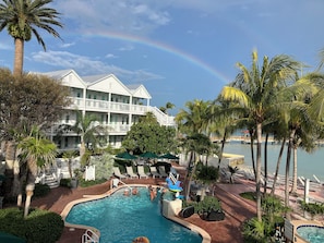 Et oppvarmet basseng