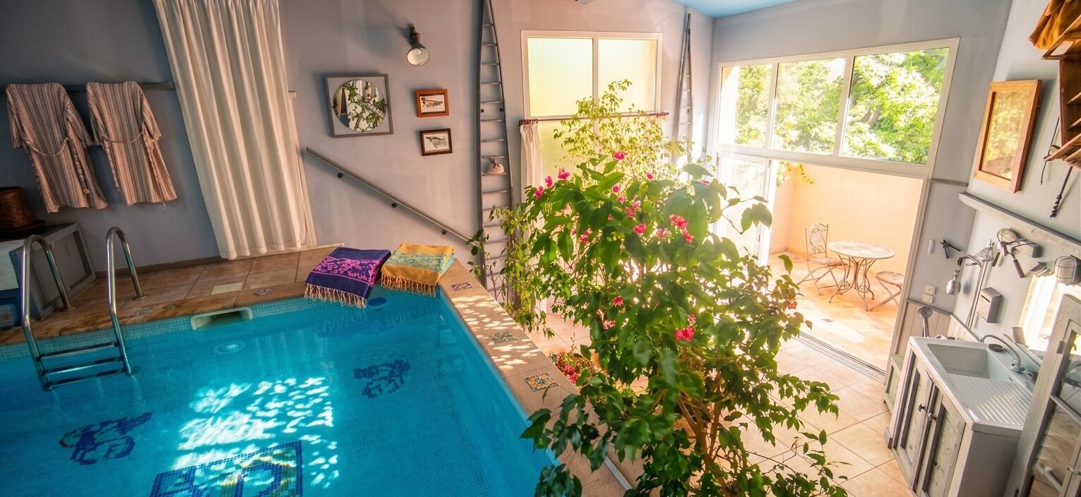 Piscine couverte, piscine chauffée