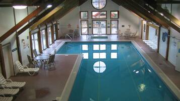Indoor pool, a heated pool