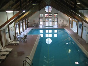 Indoor pool, a heated pool