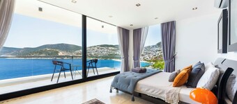  Kalkan Luxury Villa meters away from Beaches with sea views from all rooms