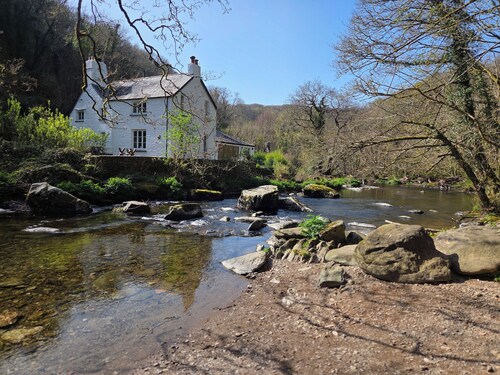 Cottage by the East Lyn River in the heart of Exmoor National Park near Lynmouth