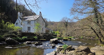 Cottage by the East Lyn River in the heart of Exmoor National Park near Lynmouth