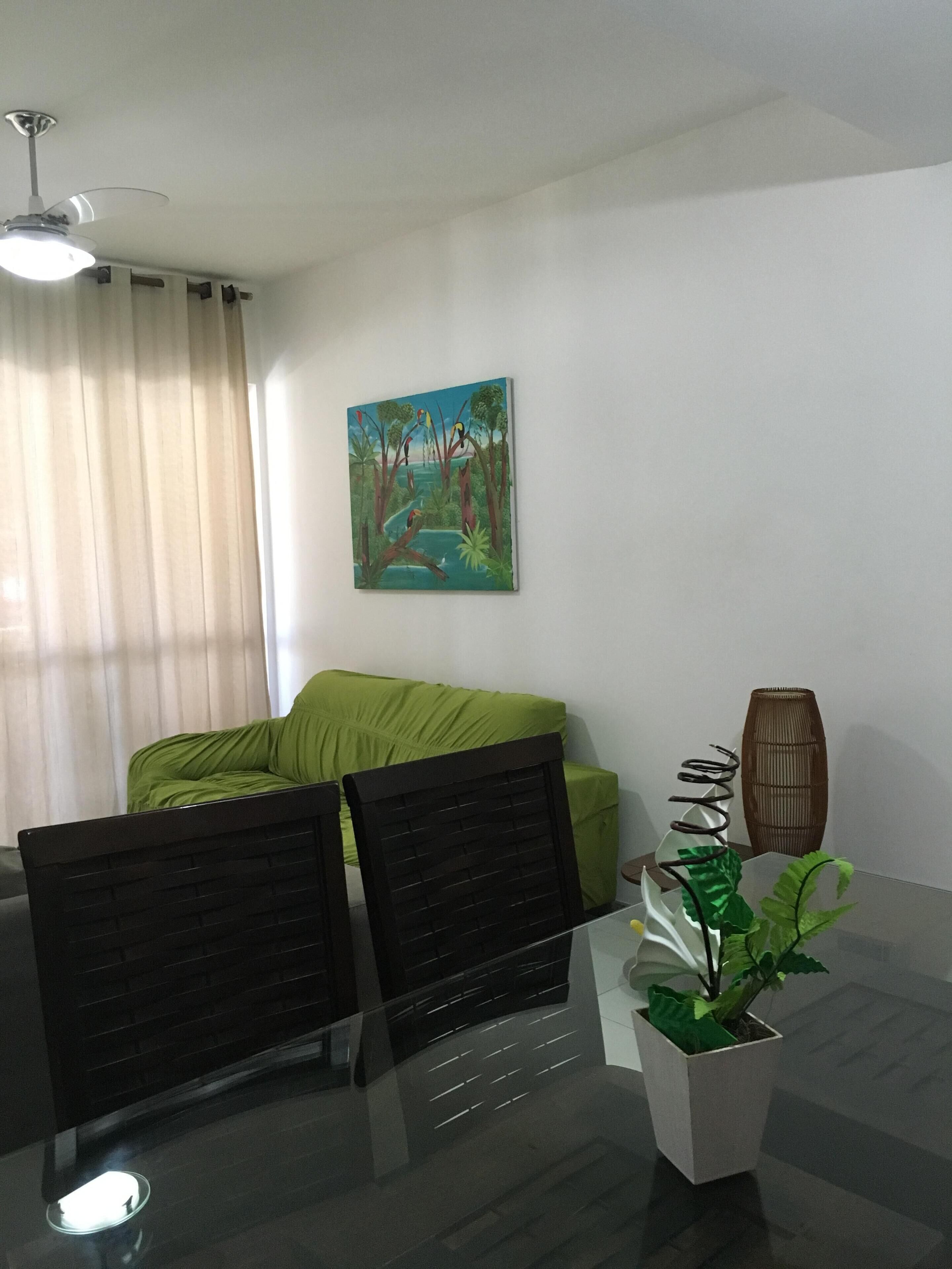 BEAUTIFUL VILLAGE BEACH FRONT PIATÃ 3 ROOMS BALCONY SAFETY GARAGE  