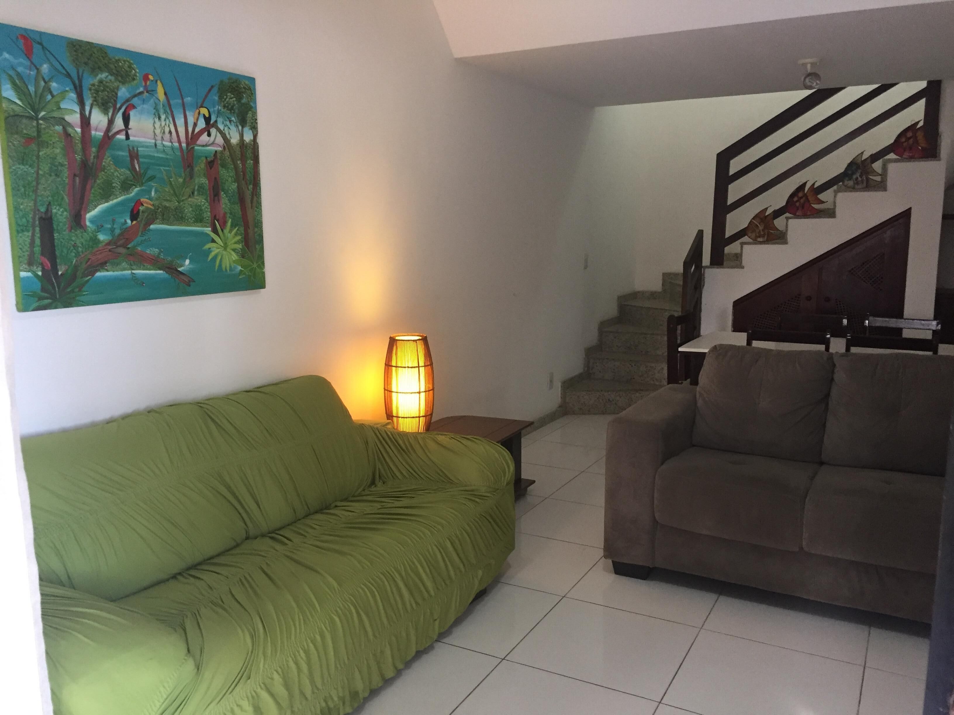 BEAUTIFUL VILLAGE BEACH FRONT PIATÃ 3 ROOMS BALCONY SAFETY GARAGE  