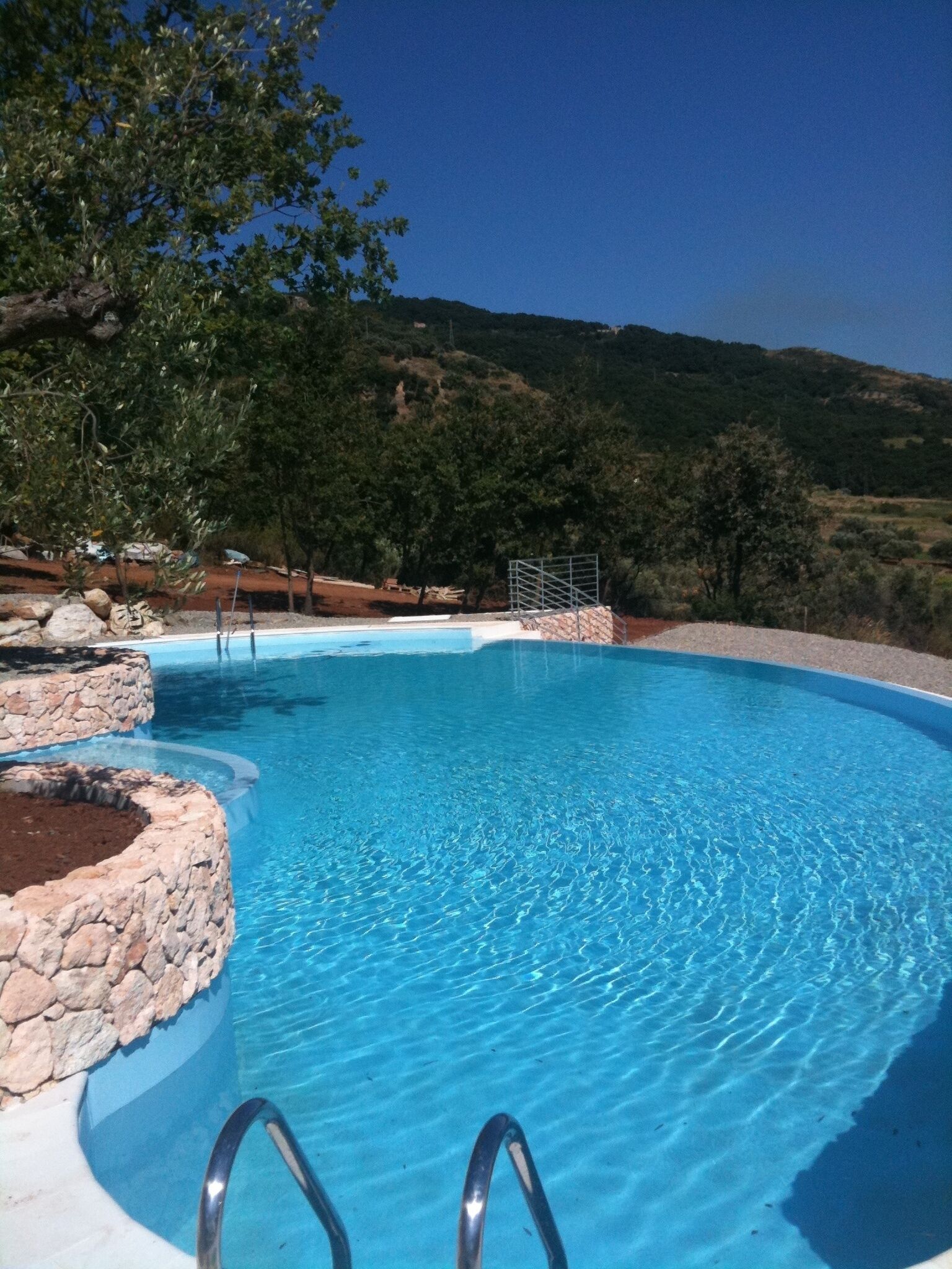 Pool with a sea view