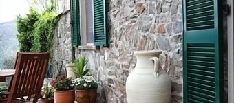 Traditional stone villa with terrace & gardens, in the hills of Lunigiana,  Northern Tuscany.