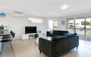 Smart TV, video games, DVD player, books