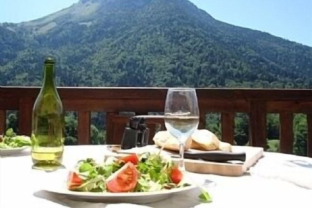 Probably, the best view from any chalet in the alps ! Ski, cycle, trek, chill...
