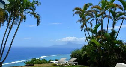 Villa Tiare - Tahití - vista impresionante a la piscina y al jard����n - hasta 7 pers.