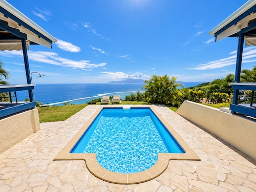 Villa Tiare | Punaauia • Piscine • Vue panoramique Moorea • 4 chambres