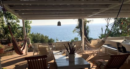 Villa Agave in Pisciotta-Palinuro mit Panoramablick und Zugang zum Strand