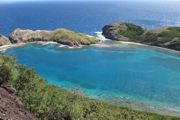 Balade de Fort Caroline, vue sur la baie de Pompière