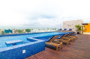 A heated pool - Brand New, Gorgeous Condo,  Located In The Trendiest Area Of Playa!!! (PLAYA DEL CARMEN)