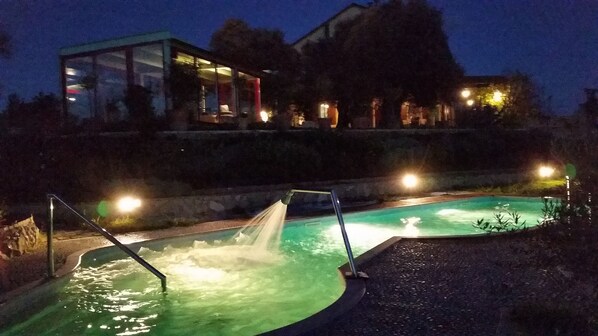 A heated pool