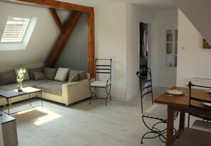 TV, DVD player, books