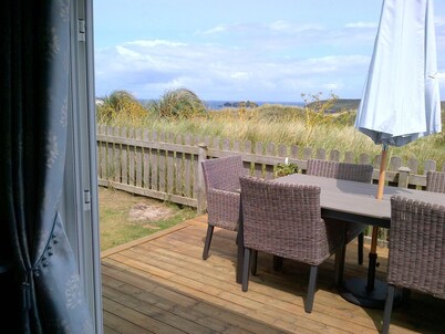 Stunning beach-side chalet with a lighthouse view - Gwithian Towans, St Ives Bay