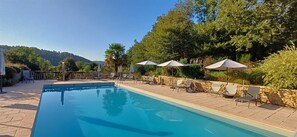 A heated pool