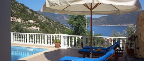 Across Pool to the Bay of Kalkan.