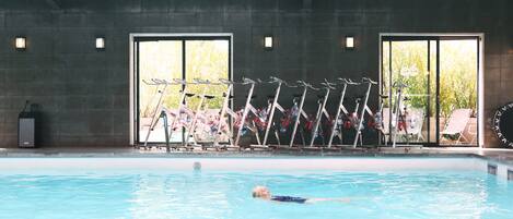 Una piscina riscaldata