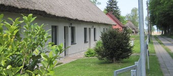 Vacation under the thatched roof on the backwater opposite the island of Usedom