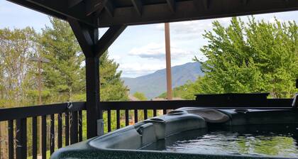 Baby Bear Tracks, mtn retreat with great views! King bed, low rates!