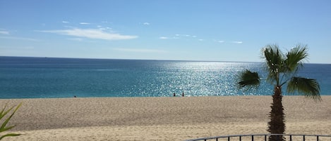 En la playa
