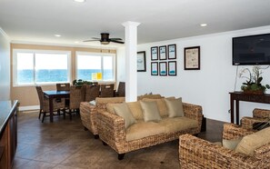 Smart TV, fireplace, Netflix, streaming services