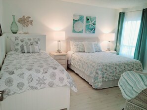 2 habitaciones, tabla de planchar con plancha, wifi y ropa de cama