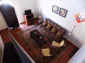 Living area - Oceanfront Spacious condo with private beach access (San Antonio del Mar)